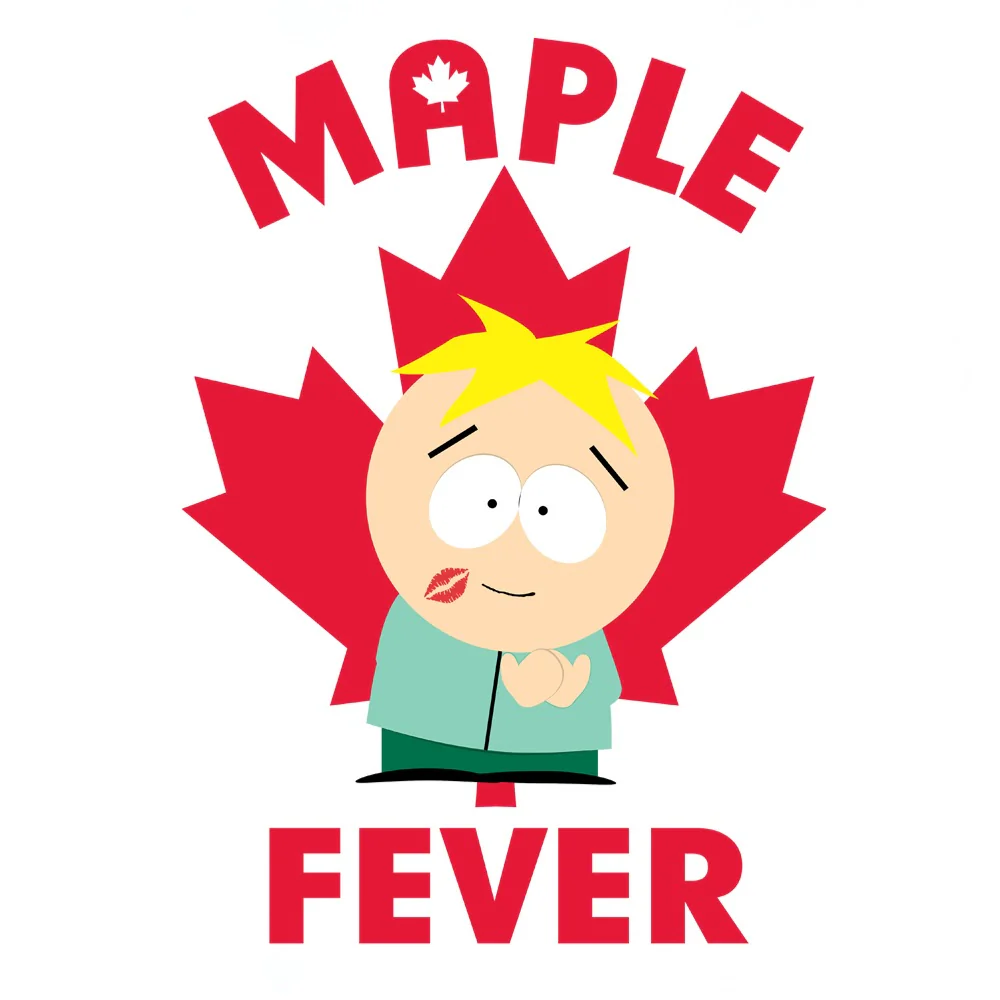 South Park Butters Maple Fever 3/4 Sleeve Baseball T-Shirt - Image 3