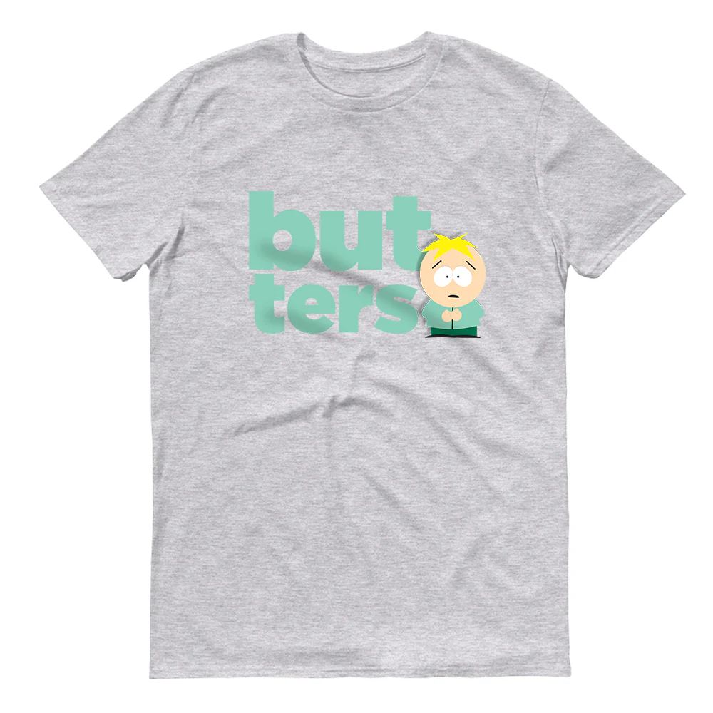 South Park Butters Name Adult Short Sleeve T-Shirt - Image 3