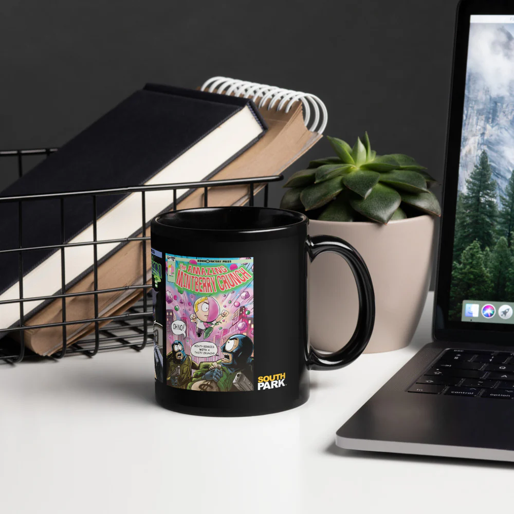 South Park Comic Book Black Glossy Mug - Image 4