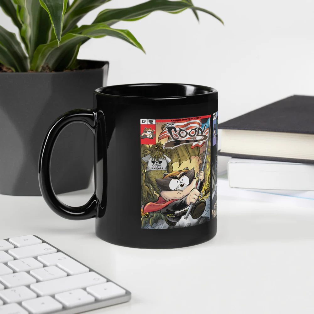 South Park Comic Book Black Glossy Mug - Image 5