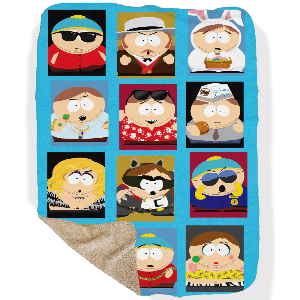 South Park Faces of Cartman Sherpa Blanket - Image 4