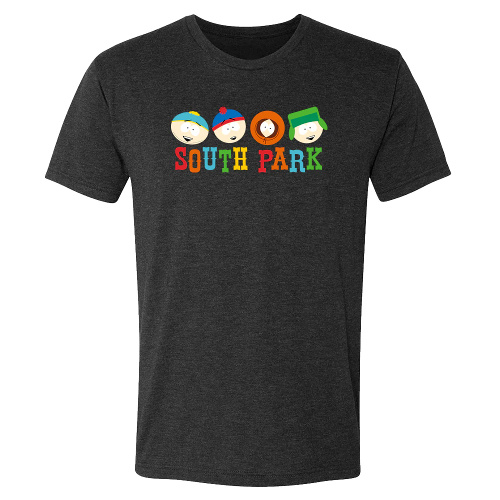 South Park Heads Men's Tri-Blend T-Shirt - Image 4