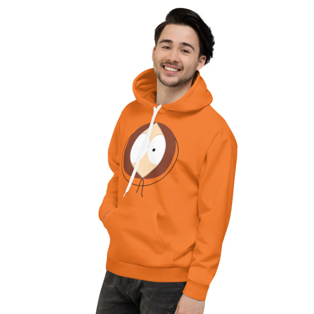 South Park Kenny Big Face Unisex Fleece Hooded Sweatshirt - Image 3