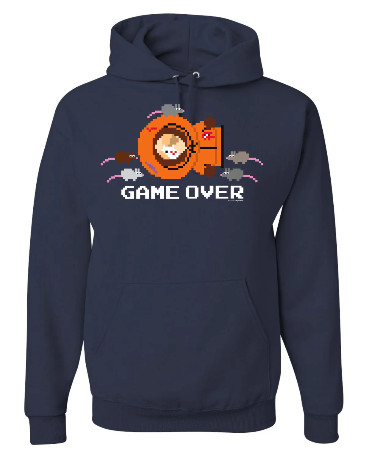 South Park Kenny Game Over Fleece Hooded Sweatshirt - Image 3