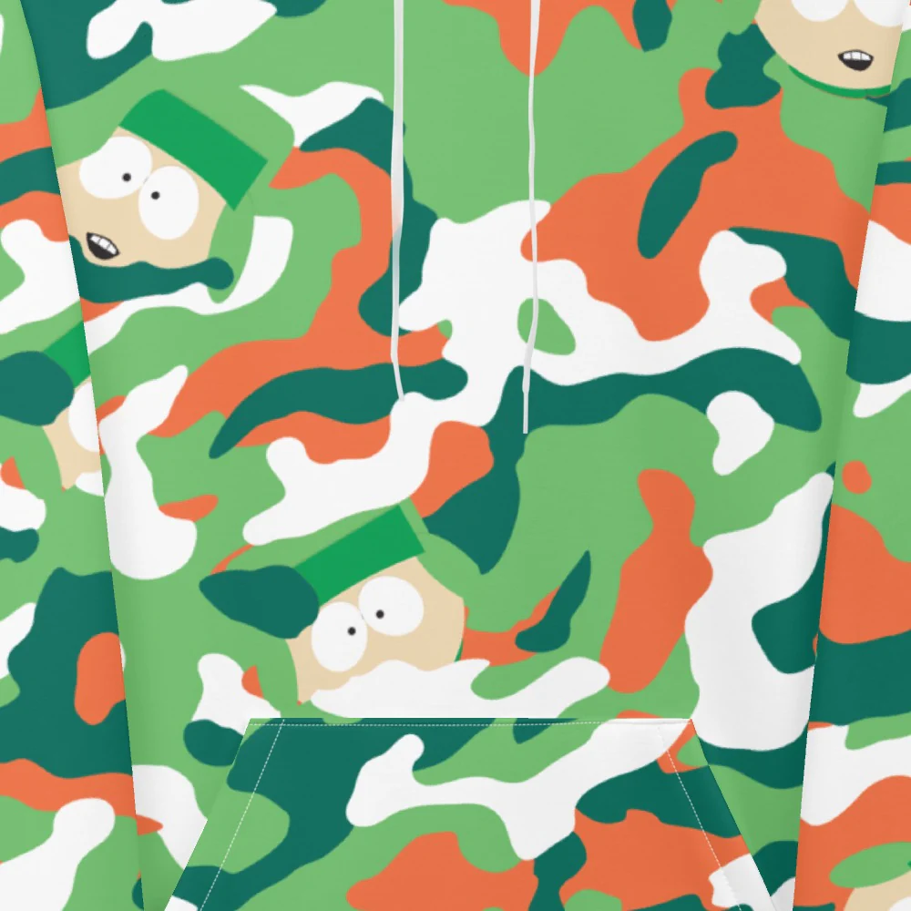 South Park Kyle Camo Unisex Hooded Sweatshirt - Image 4