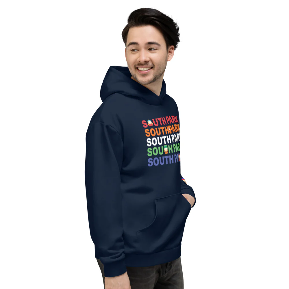 South Park Logo Unisex Fleece Hooded Sweatshirt - Image 3