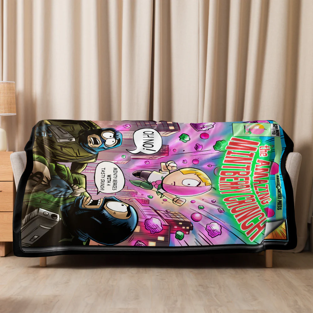 South Park Mintberry Crunch Premium Sherpa Blanket - Image 3