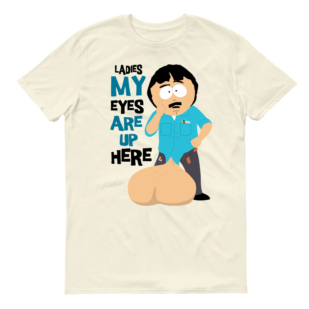 South Park Randy Eyes Up Here Adult Short Sleeve T-Shirt - Image 4
