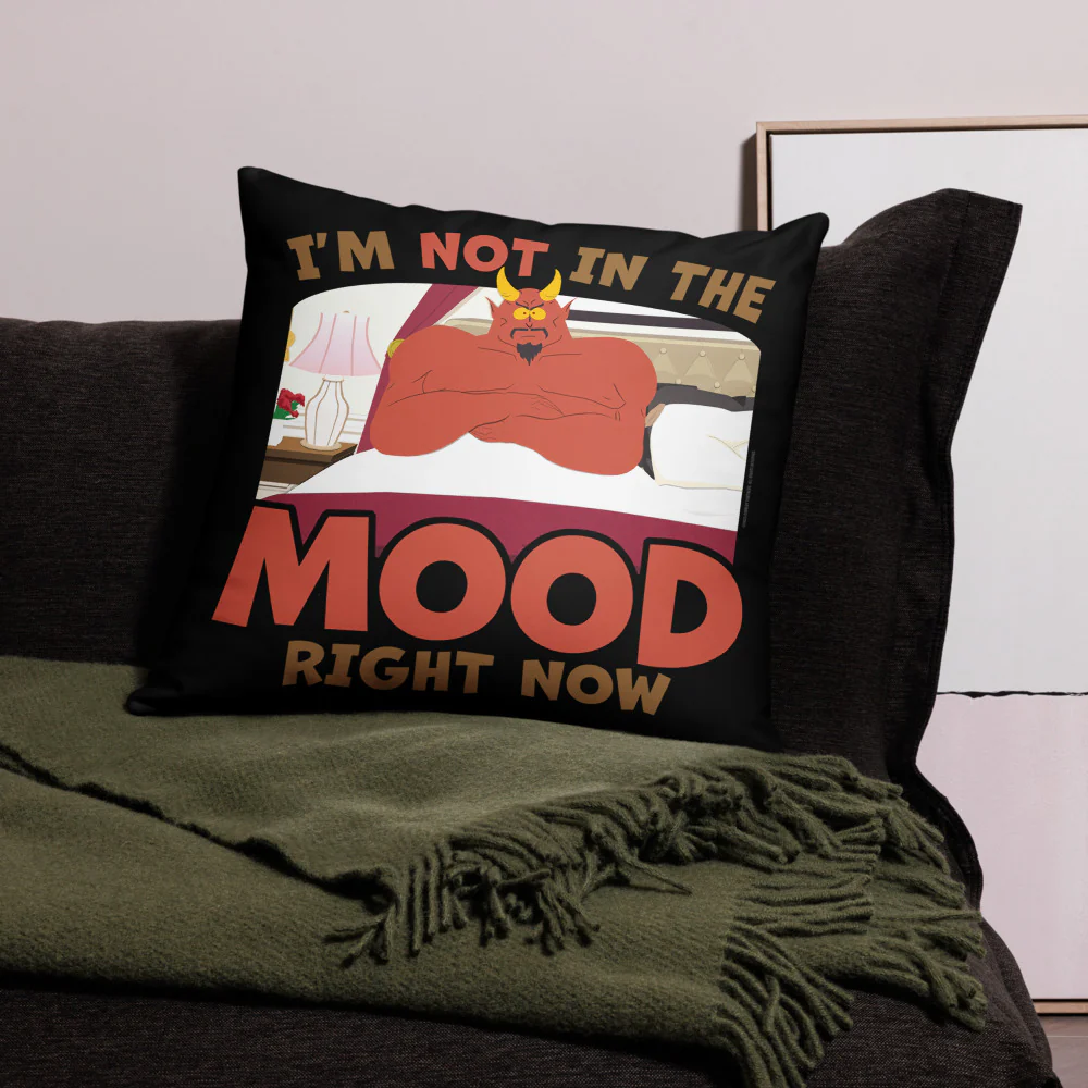 South Park Satan I'm Not In The Mood Throw Pillow - Image 6