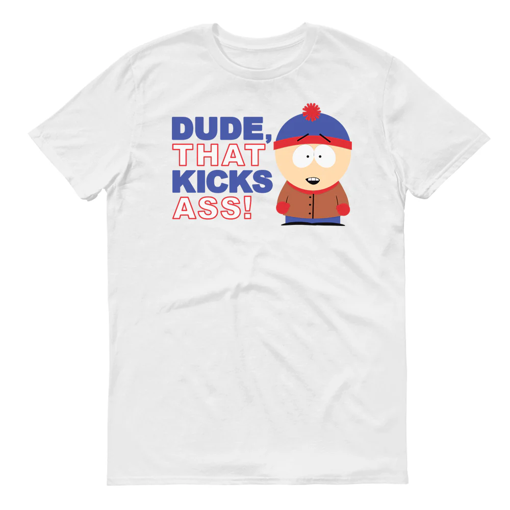 South Park Stan Kick Ass Adult Short Sleeve T-Shirt - Image 4